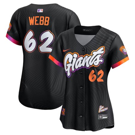 Women's San Francisco Giants #62 Logan Webb Nike Anthracite 2025 City Connect Limited Jersey